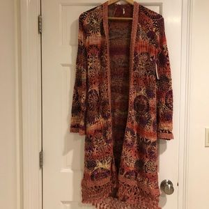 NWT Free People long jacket/cardigan